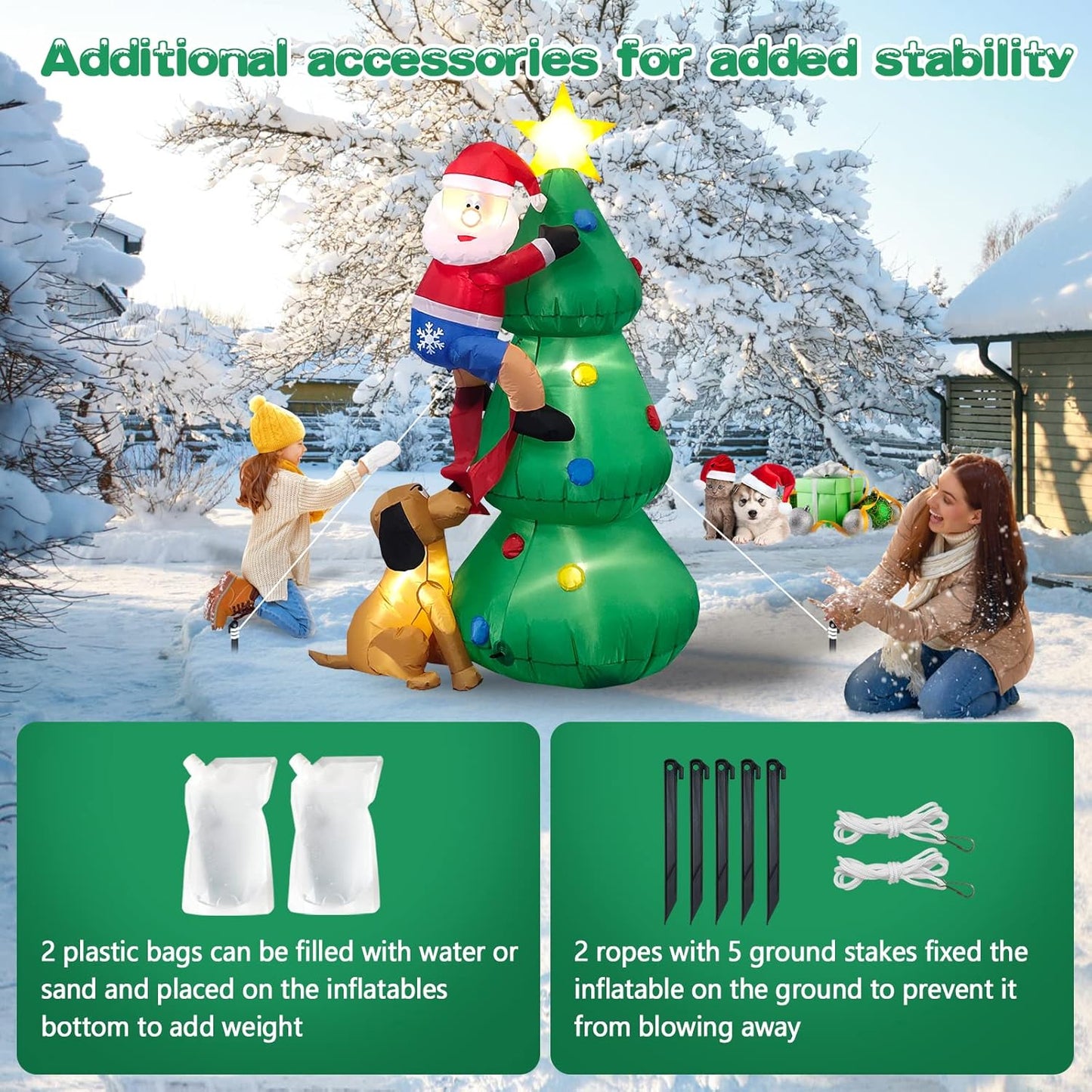 Inflable de Árbol de Navidad