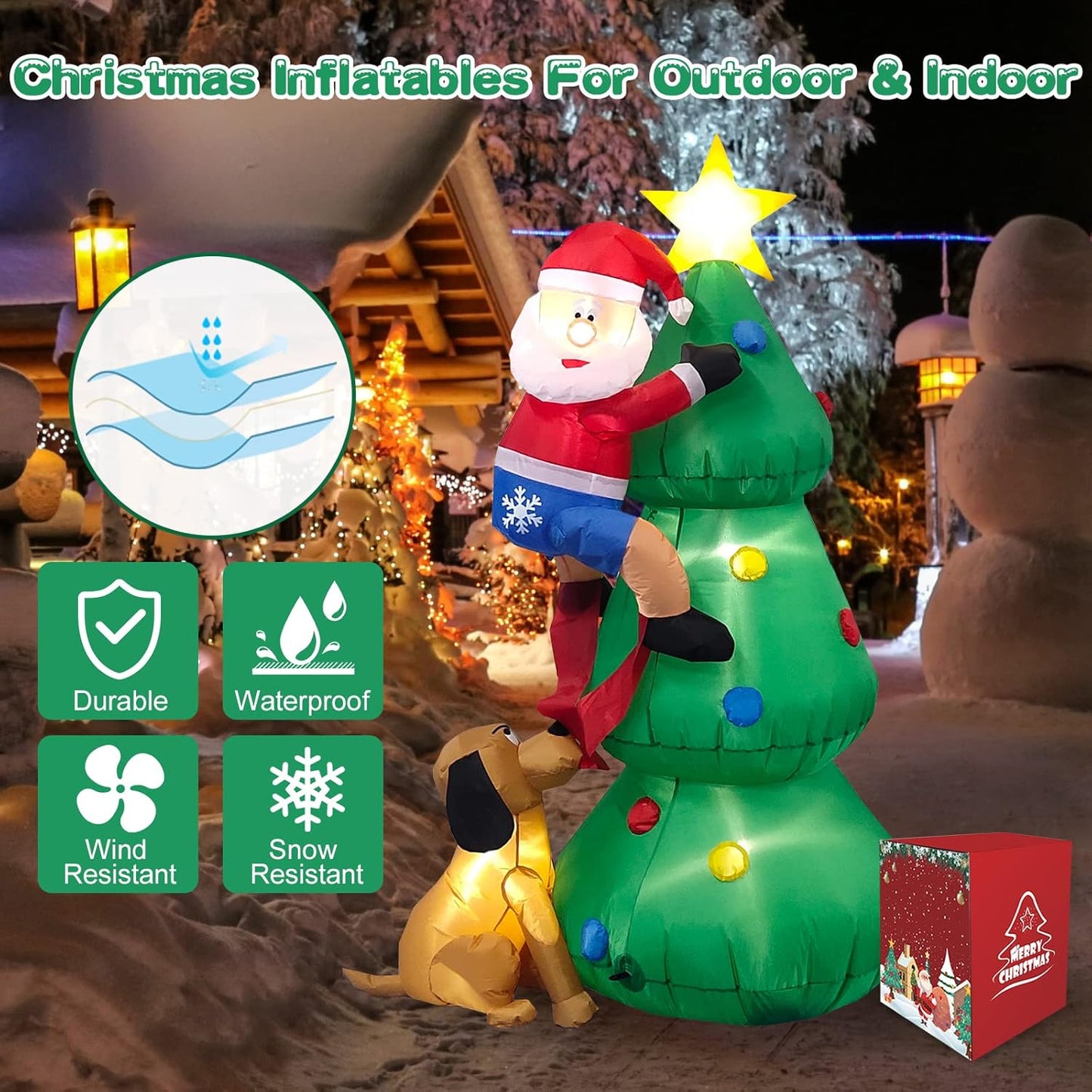 Inflable de Árbol de Navidad