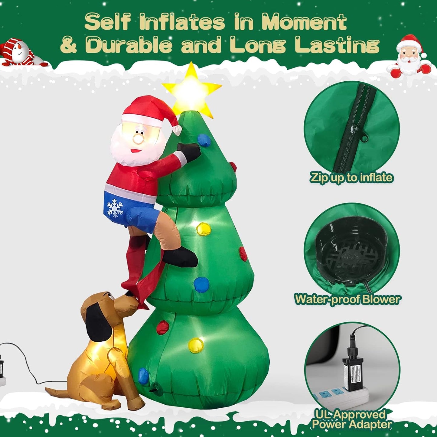 Inflable de Árbol de Navidad